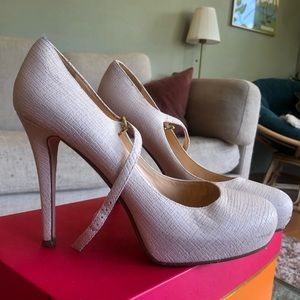 Kate Spade Laila Pump | Mary Jane Platform Heels in Cream
